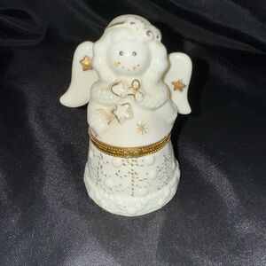 Lennox Ceramic Angel Figurine trinket box